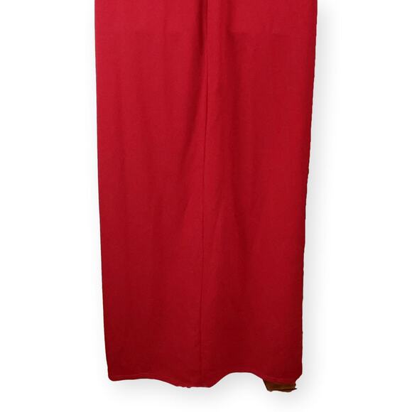 Boohoo Pocket Red Berry Detail Wrap Maxi Blazer Dress 16 NWT - Picture 8 of 11